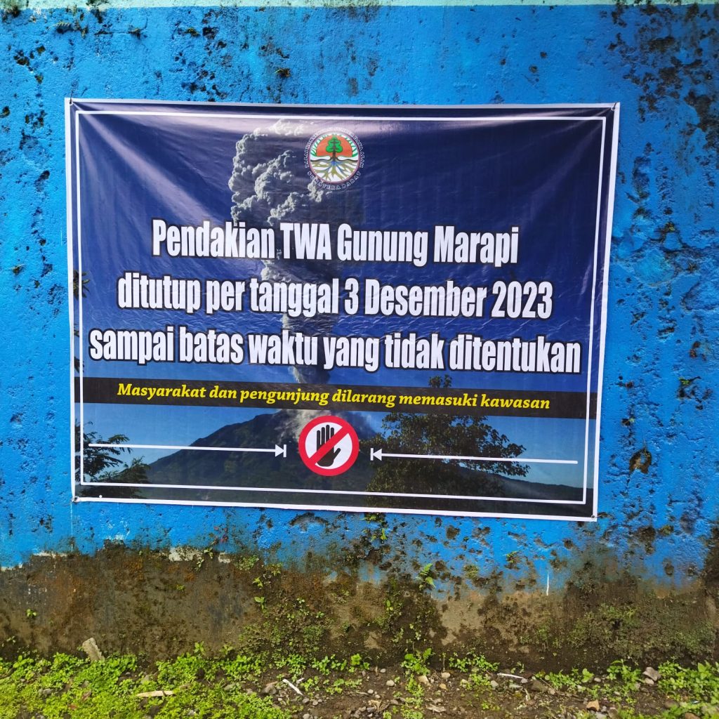 Balai KSDA Sumbar Menutup Jalur Pendakian TWA Gunung Marapi